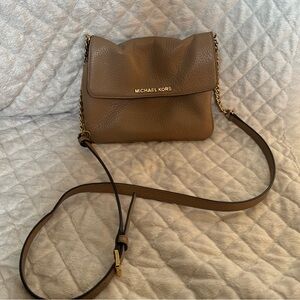 Michael Kors pebbled leather tan crossbody